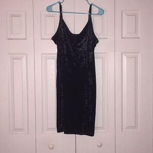 Kendal & Kylie black velvet body-con dress